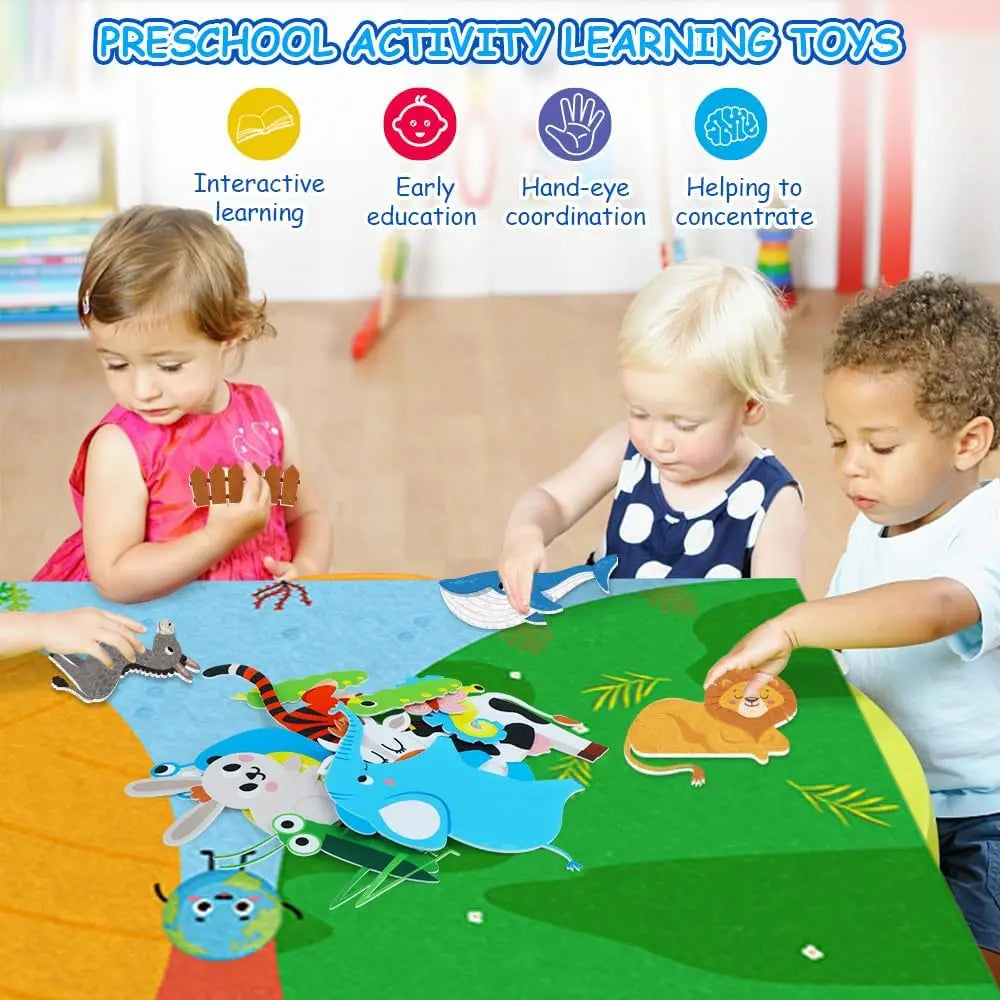 Giant Interactive Felt Busy Board | For 2 to 5 year-olds