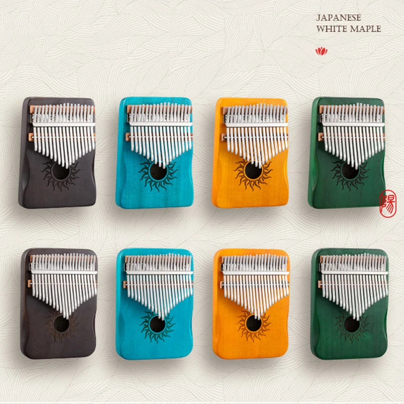 W&P Hluru Kalimba | 17-21 Key Solid Maple Wood Finger Piano