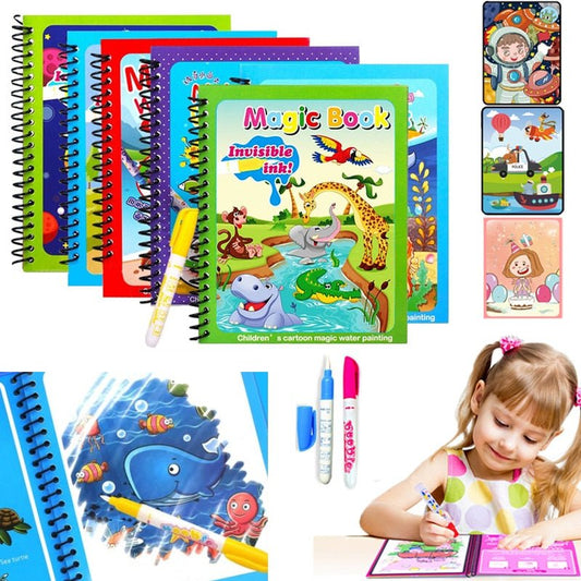 MagicWaterâ„¢ - Magical book for water drawing - Wood 'n Pals