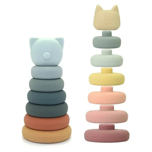 Ring Stacker Palâ„¢ | Teething-Safe Classic Stacking Tower