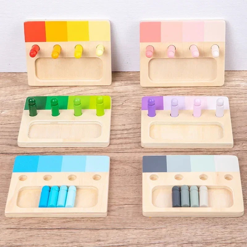 Matching Color Boards™ | 6 Wooden Color Palette Inserts Matching Boards Set