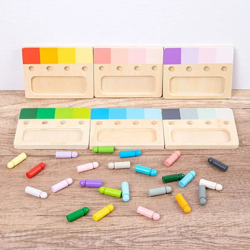 Matching Color Boards™ | 6 Wooden Color Palette Inserts Matching Boards Set