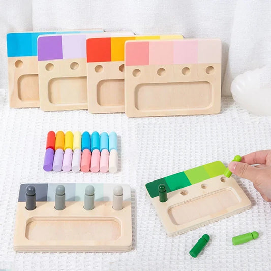 Matching Color Boards™ | 6 Wooden Color Palette Inserts Matching Boards Set