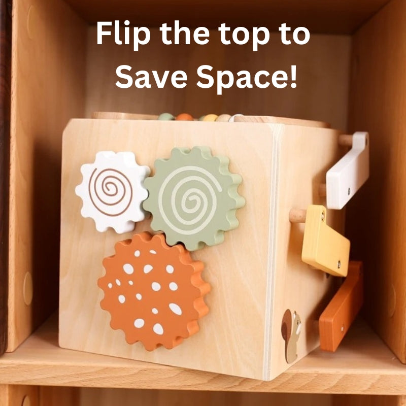 Activity Cube 5 in 1 Wooden Toy | The Squirrel House™