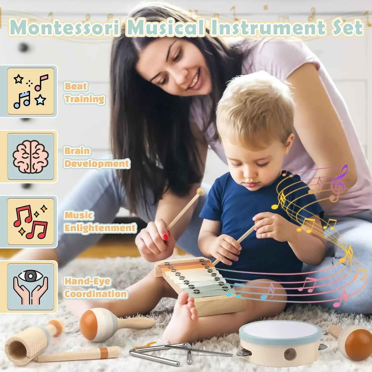 Children's Instruments Set | The Montessori Star Band™