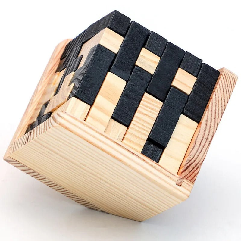 3D Cube Puzzle™ | Wooden Activity Cube Challenge