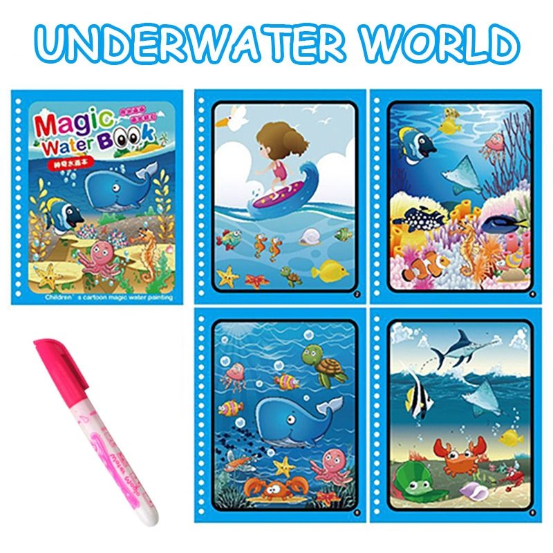 MagicWater™ - Magical book for water drawing - Wood 'n Pals