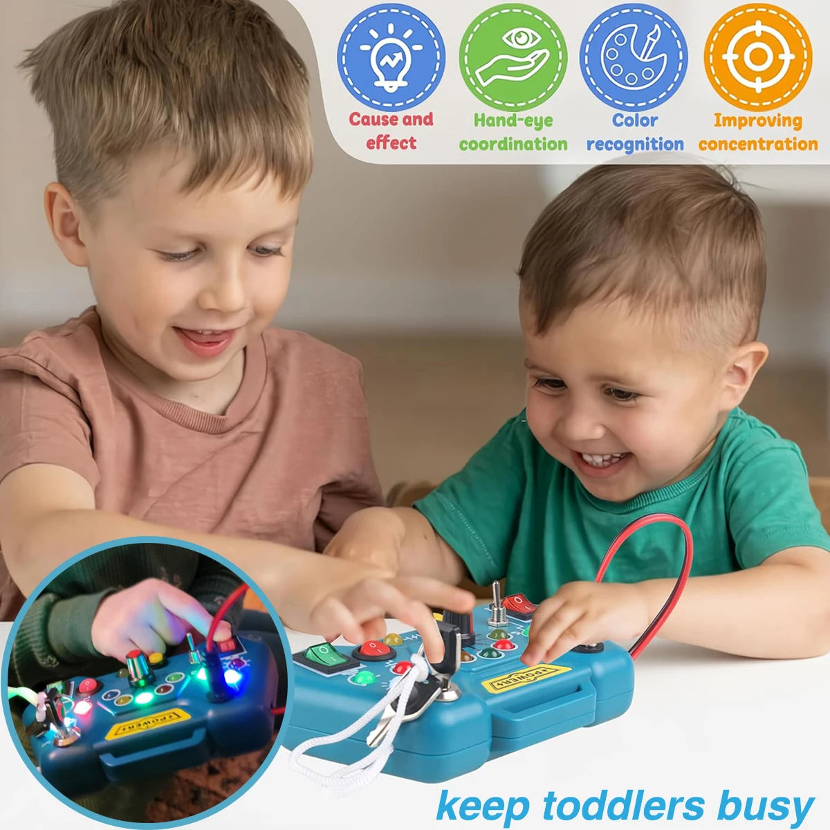 Sensory Board Controller™ | Toddler Busy Board Handle