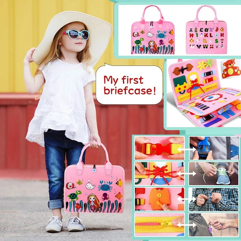 Sensory Board Handbag™ | Portable Montessori Busy Board