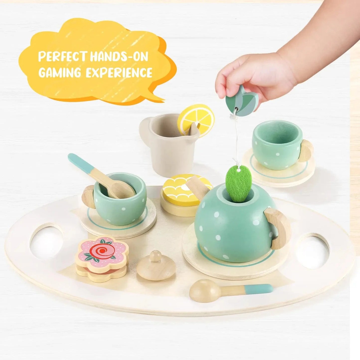 Wooden Toy Tea Set | Kiki's Tea Party™