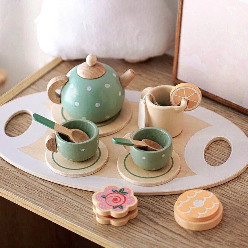 Wooden Toy Tea Set | Kiki's Tea Party™