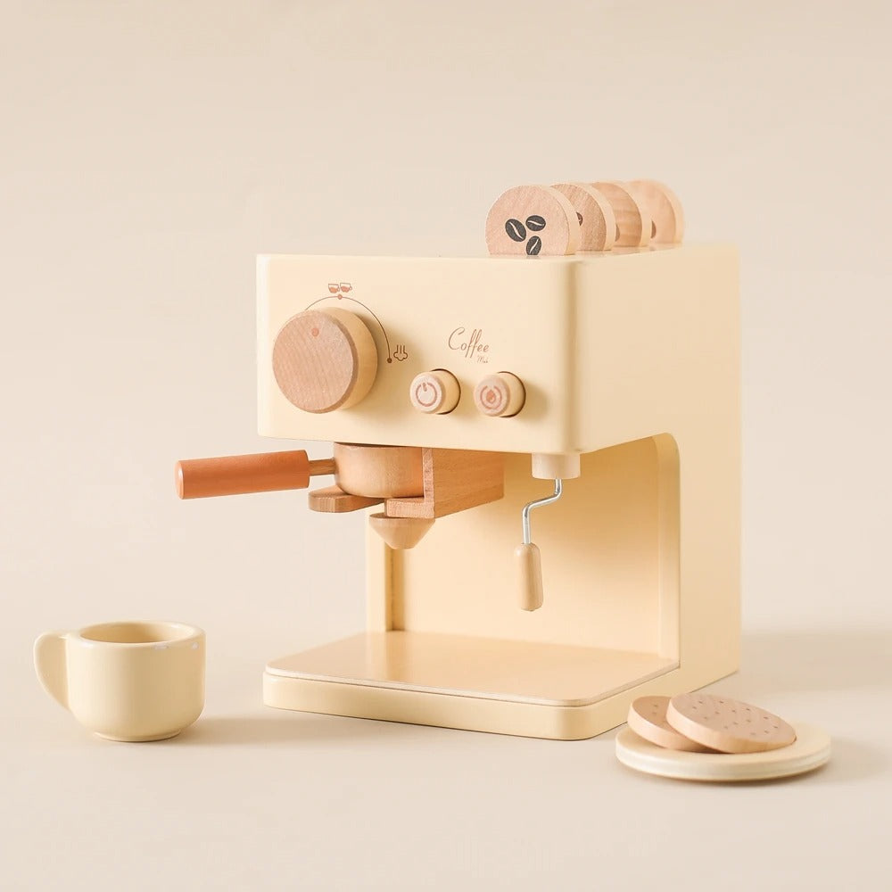 Wooden Coffee Machine Toy | Tiny Barista Deluxe Set™