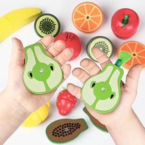 Wooden Play Food Magnetic Toy | Fruit Fun Cutting Kit™